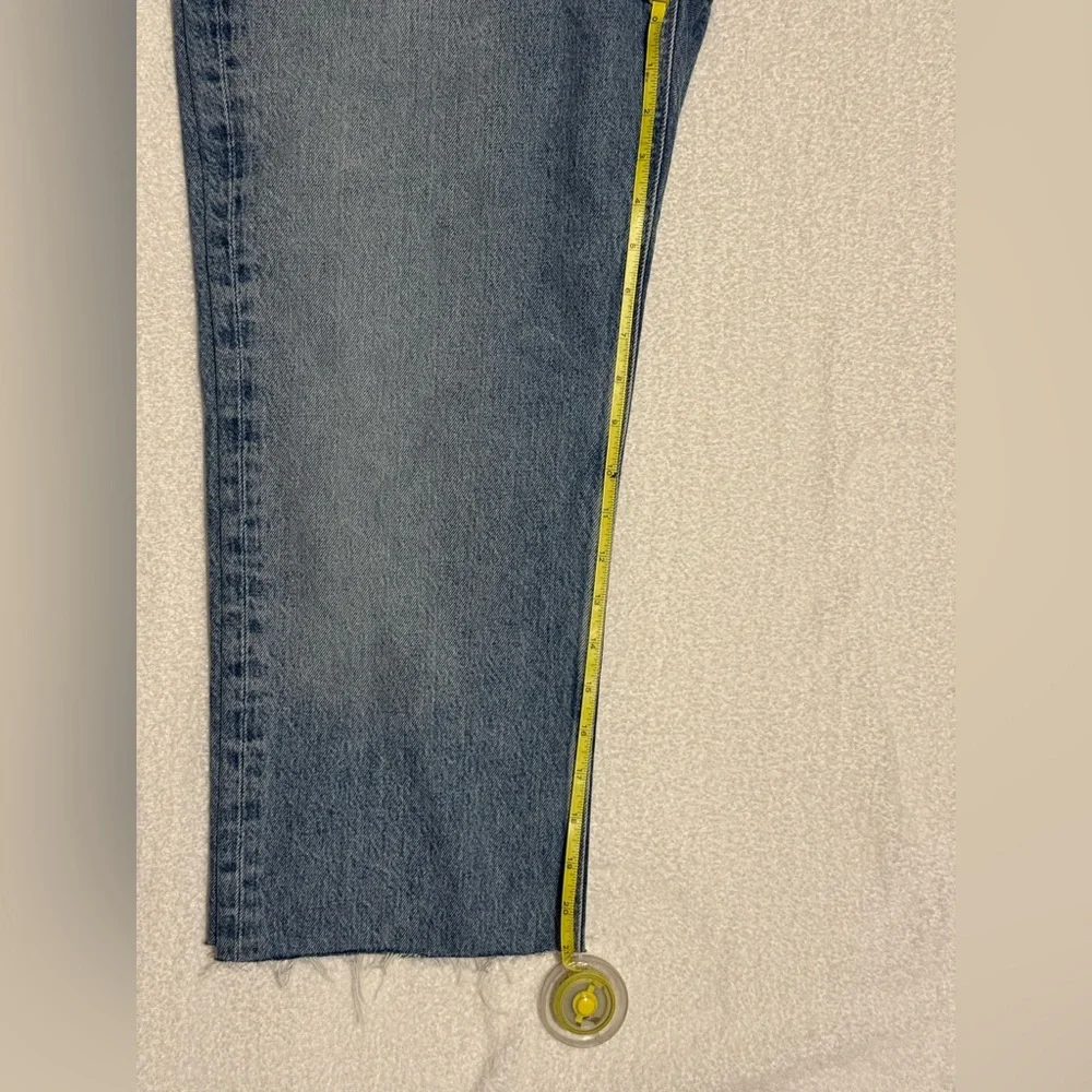 Agolde Lana Mid Rise Vintage Straight Jeans - Light Blue - Picture 4 of 5